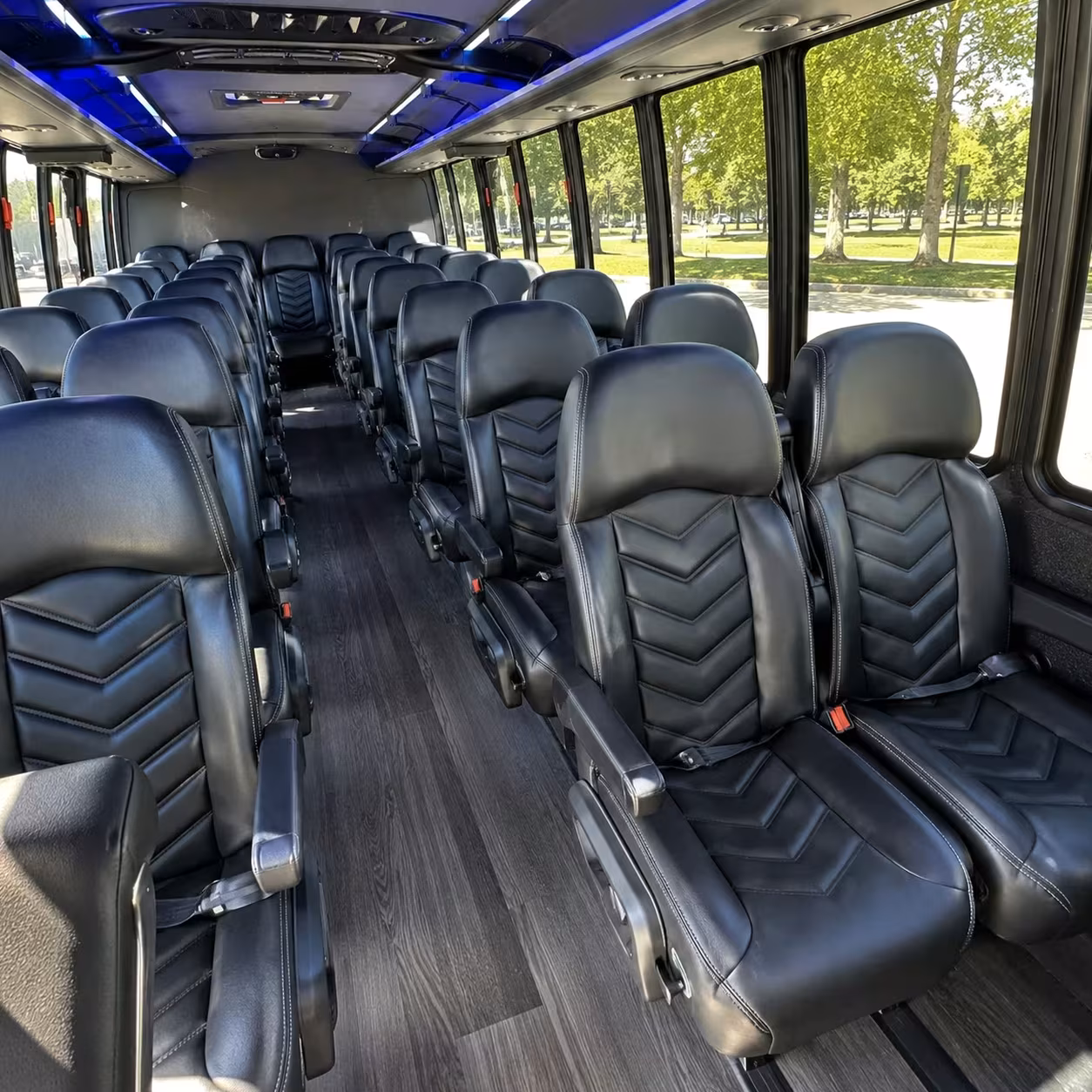 30 passenger minibus inside